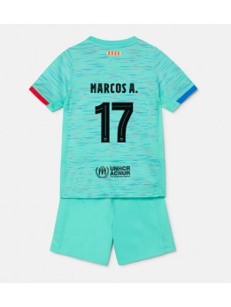 Otroški Nogometna dresi replika Barcelona Marcos Alonso #17 Tretji 2023-24 Kratek rokav (+ hlače)